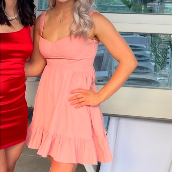 Light Pink Mini Dress - Picture 6 of 6